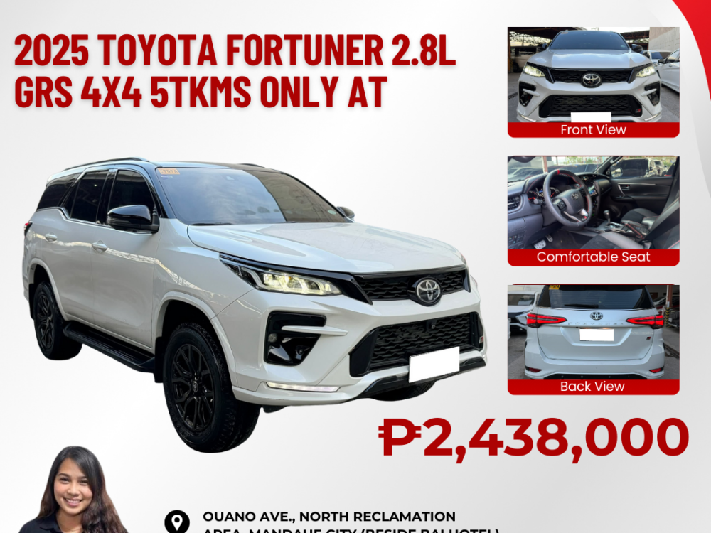 2025 TOYOTA FORTUNER 2.8L GRS 4X4 5TKMS ONLY AUTOMATIC TRANSMISSION