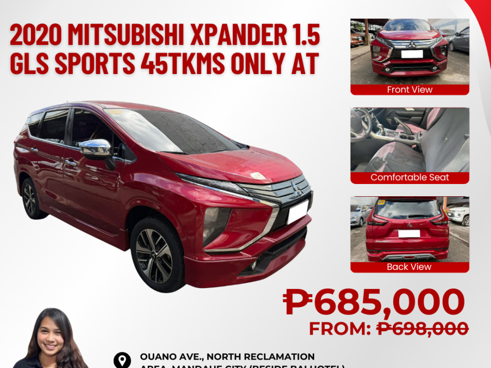 2020 MITSUBISHI XPANDER 1.5 GLS SPORT 45TKMS ONLY AUTOMATIC TRANSMISSION