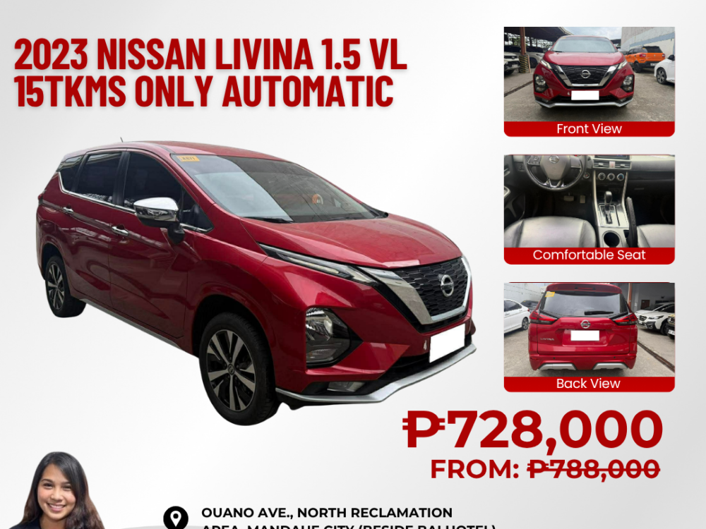2023 NISSAN LIVINA VL 15TKM ONLY AUTOMATIC TRANSMISSION
