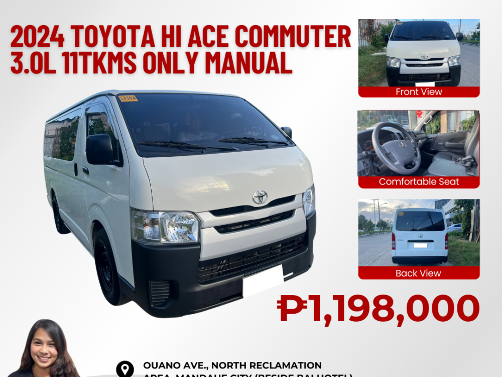2024 TOYOTA HI ACE COMMUTER 3.0L DIESEL MANUALTRANSMISSION