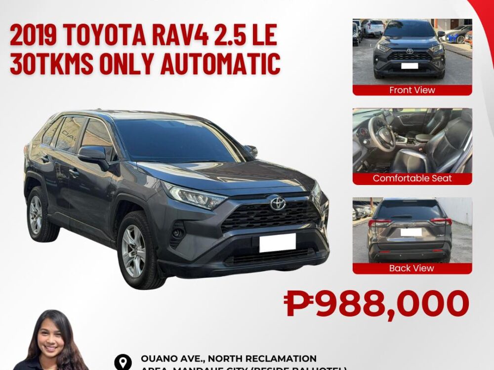 2019 TOYOTA RAV4 2.5 LE AUTOMATIC TRANSMISSION