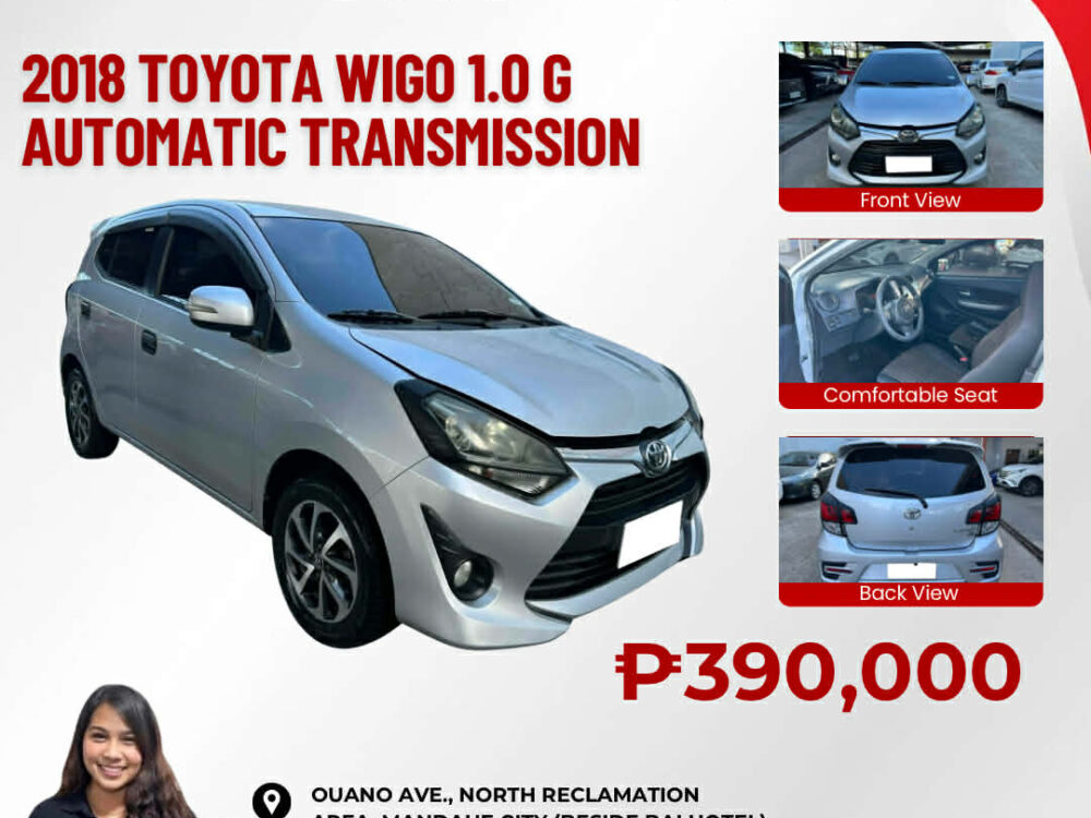 2018 TOYOTA WIGO 1.0 G AUTOMATIC TRANSMISSION