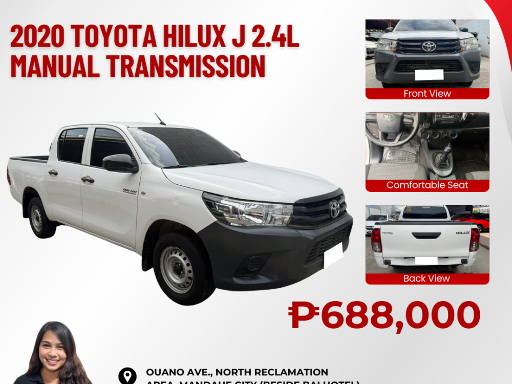 2020 TOYOTA HILUX J 2.4L 4X2 MANUAL TRANSMISSION