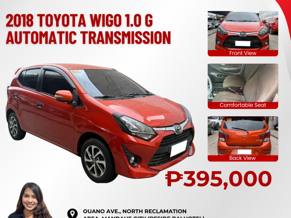 2018 TOYOTA WIGO G 1.0 AUTOMATIC TRANSMISSION