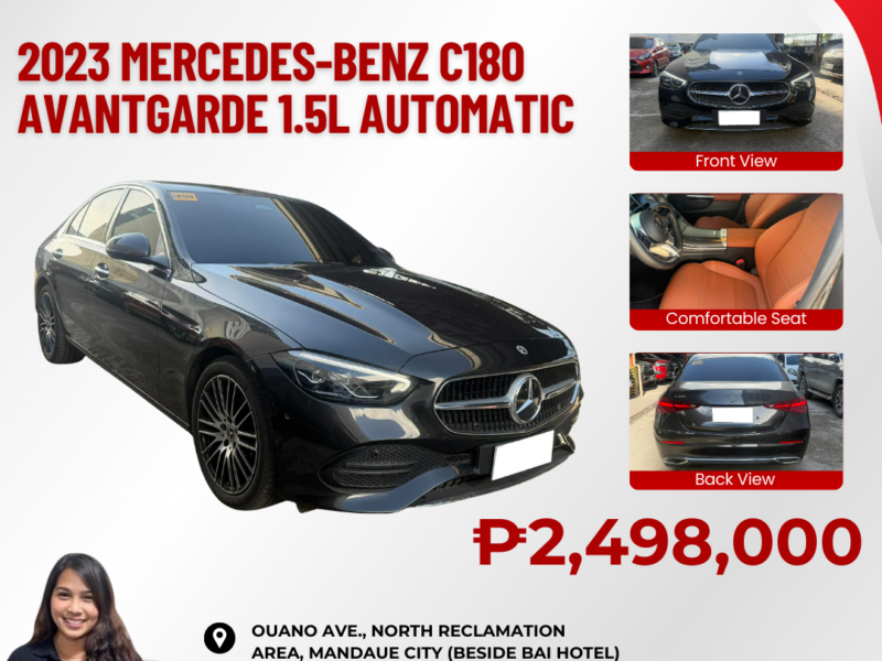 2023 MERCEDES-BENZ C180 AVANTGARDE 1.5L AUTOMATIC TRANSMISSION