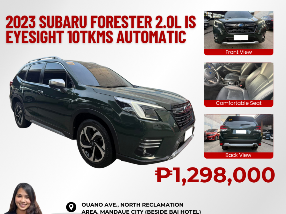 2023 SUBARU FORESTER 2.0L IS EYESIGHT 10TKMS ONLY AUTOMATIC TRANSMISSION