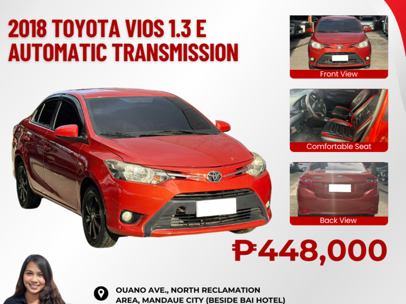 2018 TOYOTA VIOS 1.3E AUTOMATIC TRANSMISSION