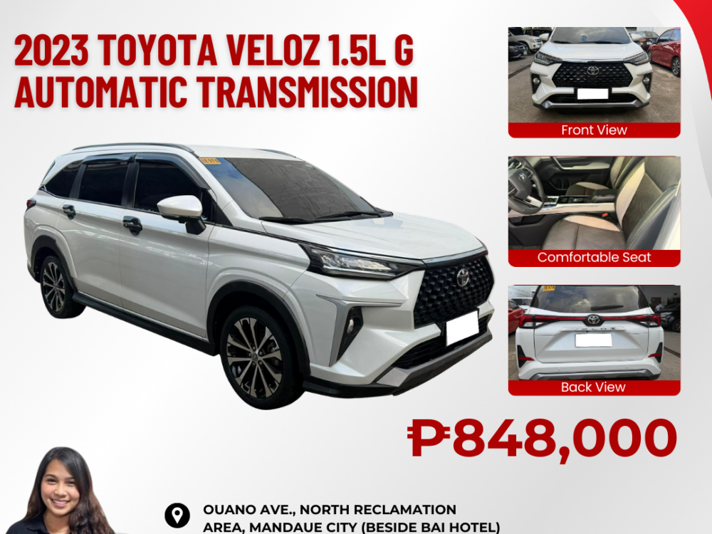 2023 TOYOTA VELOZ 1.5L G AUTOMATIC TRANSMISSION