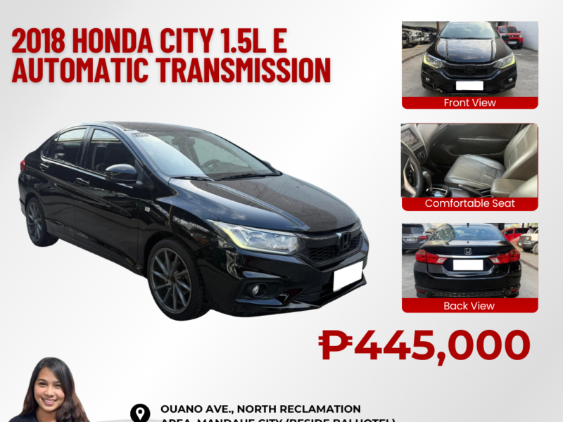 2018 HONDA CITY 1.5L E AUTOMATIC TRANSMISSION