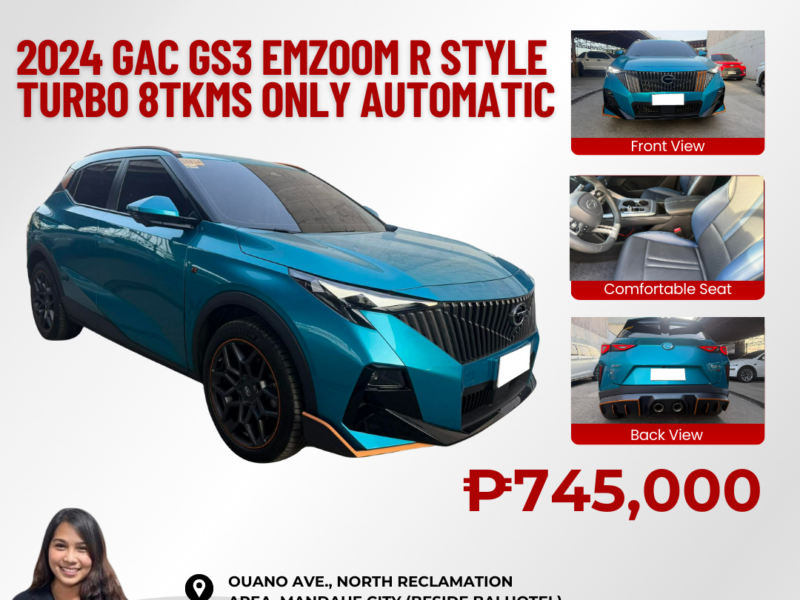 2024 GAC GS3 EMZOOM R STYLE TURBO AUTOMATIC TRANSMISSION