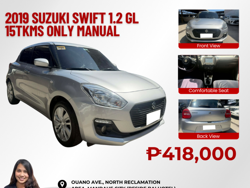 2019 SUZUKI SWIFT 1.2 GL MANUAL TRANSMISSION