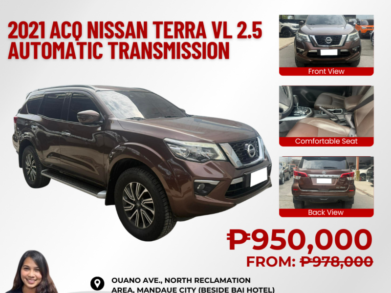 2021 ACQ NISSAN TERRA VL 2.5L DIESEL AUTOMATIC TRANSMISSION