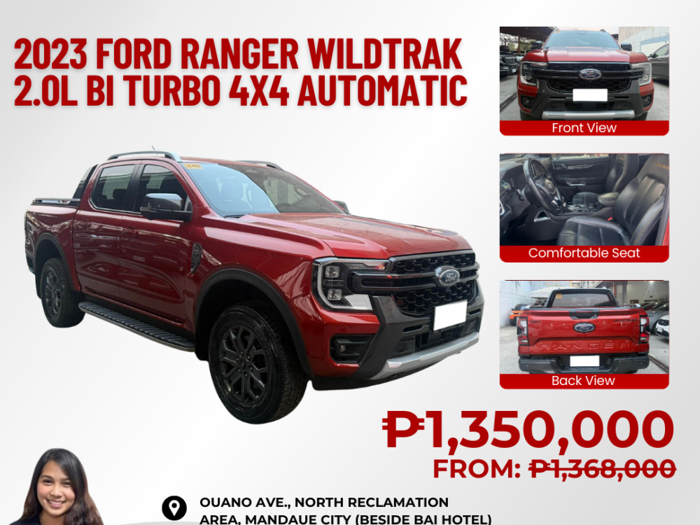 2023 FORD RANGER WILDTRAK 2.0L Bi TURBO 4X4 AUTOMATIC TRANSMISSION
