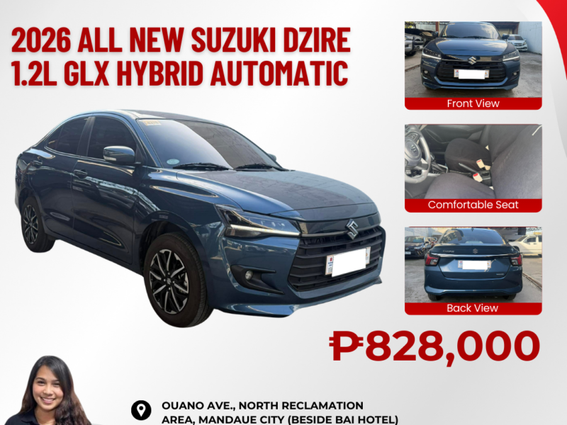 2026 ALL NEW SUZUKI DZIRE 1.2L GLX CVT HYBRID 933KMS ONLY AUTOMATIC TRANSMISSION