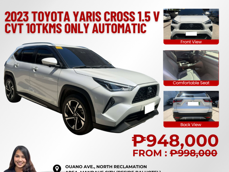 2023 TOYOTA YARIS CROSS 1.5V CVT AUTOMATIC TRANSMISSION