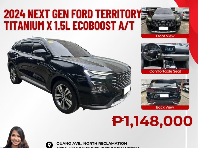 2024 NEXT GEN FORD TERRITORY TITANIUM X 1.5L ECOBOOST AUTOMATIC TRANSMISSION