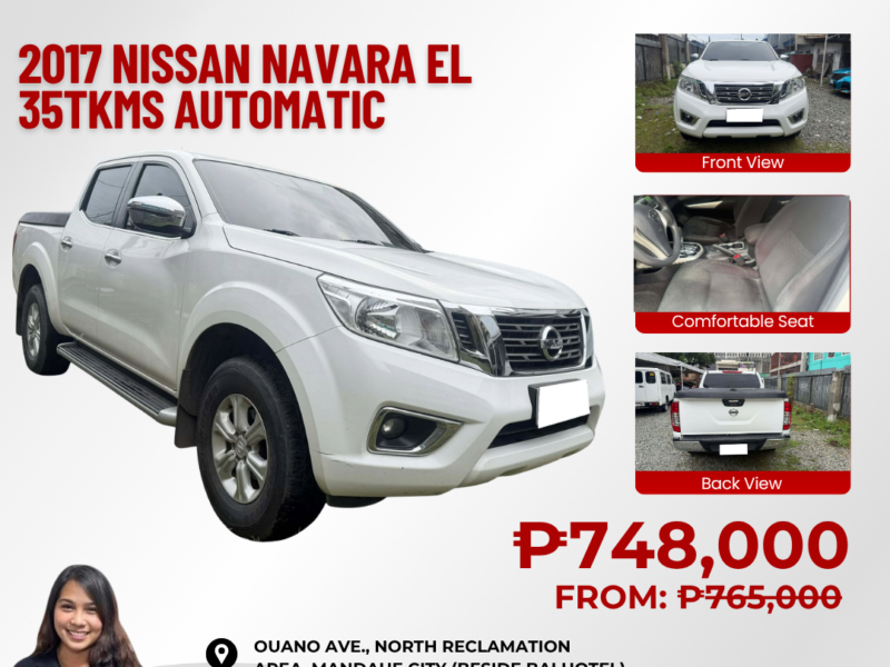 2017 NISSAN NAVARA EL AUTOMATIC TRANSMISSION