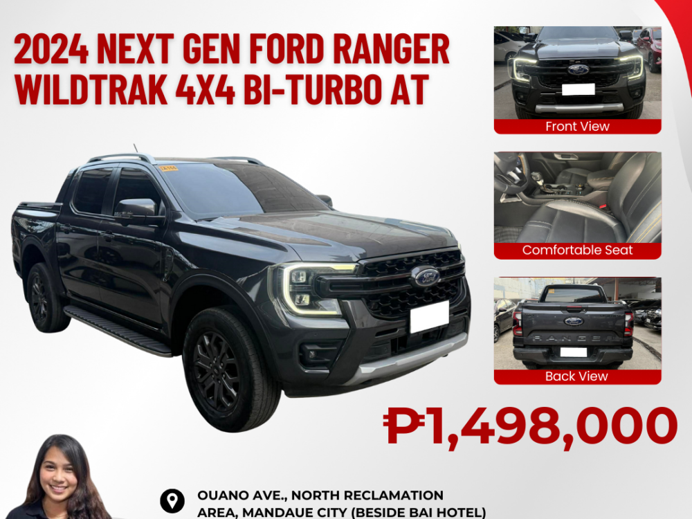 2024 NEXT GEN FORD RANGER WILDTRAK 2.0L Bi-TURBO 4x4 AUTOMATIC TRANSMISSION