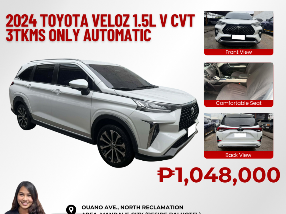 2024 TOYOTA VELOZ 1.5L V CVT AUTOMATIC TRANSMISSION