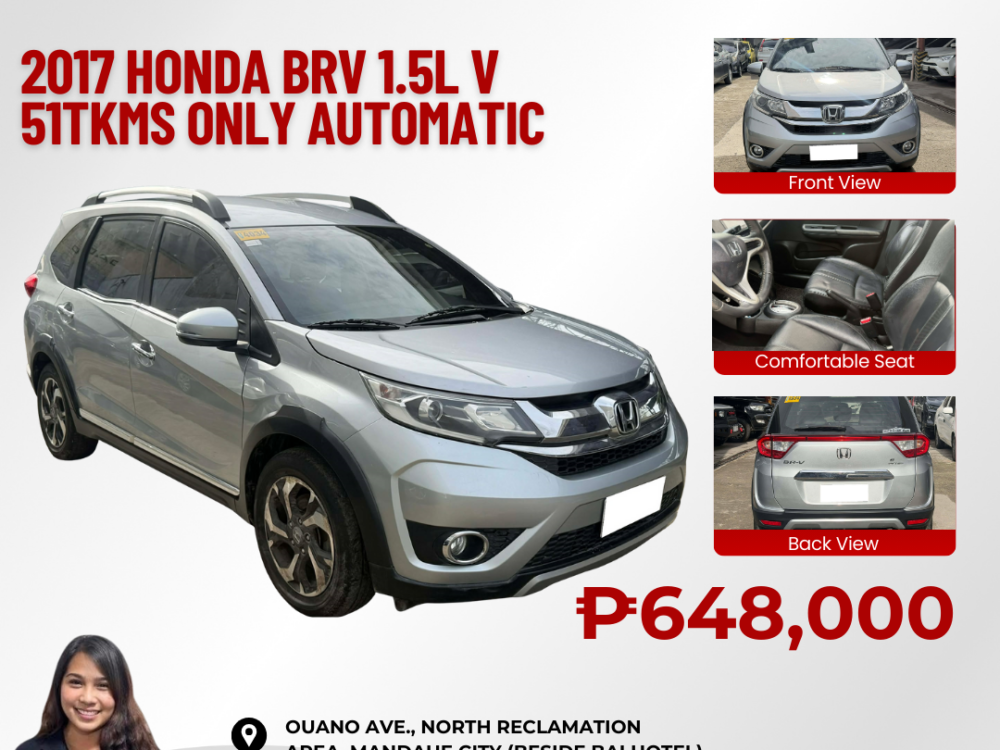 2017 HONDA BRV 1.5L V AUTOMATIC TRANSMISSION