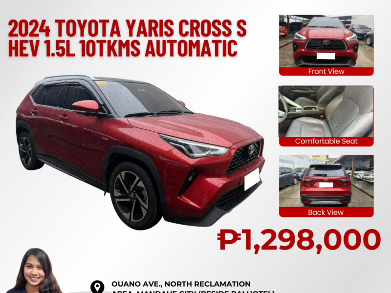 2024 TOYOTA YARIS CROSS S HEV 1.5L AUTOMATIC TRANSMISSION