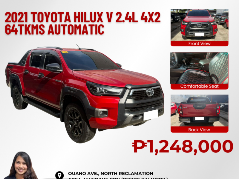 2021 TOYOTA HILUX V 2.4L 4X2 AUTOMATIC TRANSMISSION