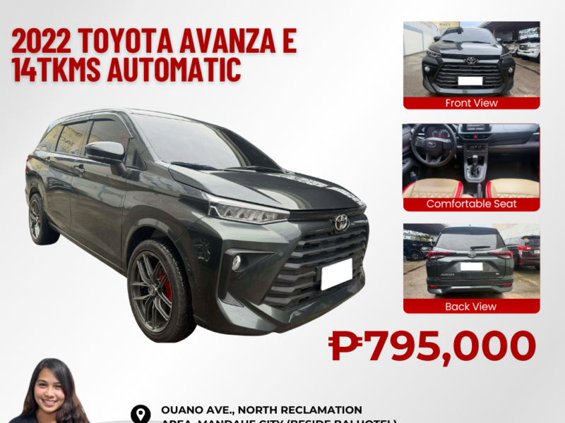 2022 TOYOTA AVANZA E AUTOMATIC TRANSMISSION