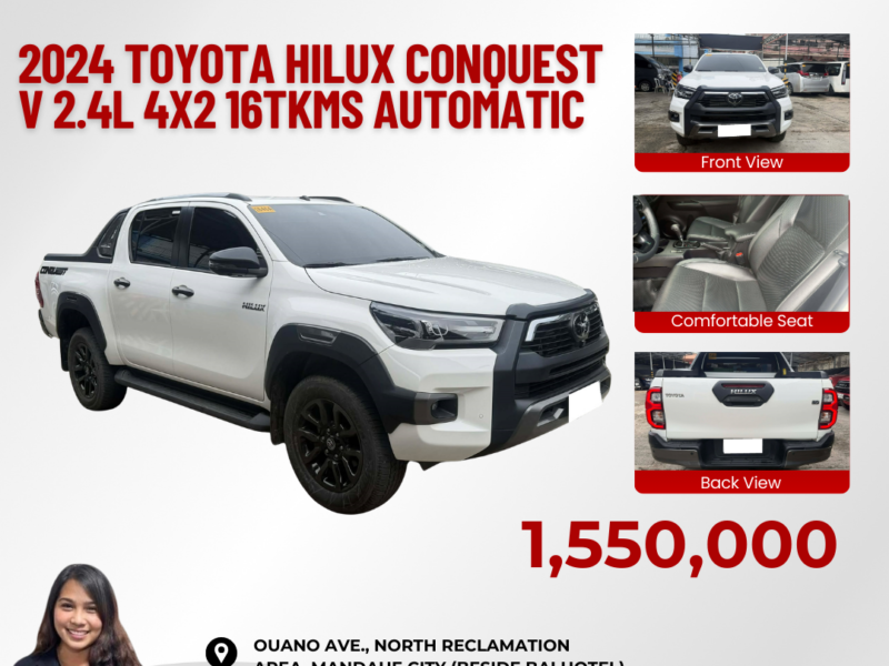 2024 TOYOTA HILUX CONQUEST V 2.4L 4X2 AUTOMATIC TRANSMISSION