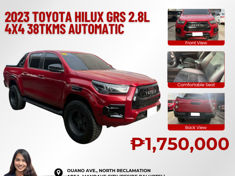 2023 TOYOTA HILUX GRS 2.8lL 4X4 AUTOMATIC TRANSMISSION