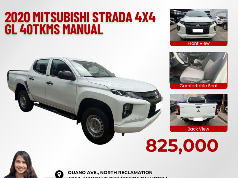 2020 MITSUBISHI STRADA GL MANUAL TRANSMISSION