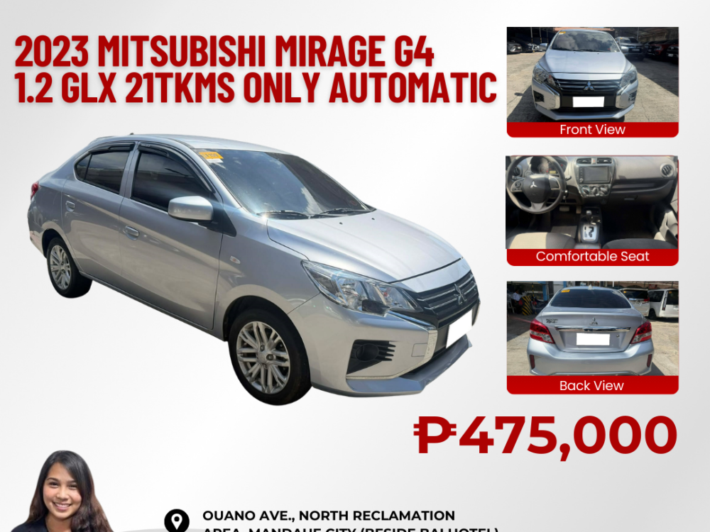 2023 MITSUBISHI MIRAGE G4 GLX 1.2L AUTOMATIC TRANSMISSION