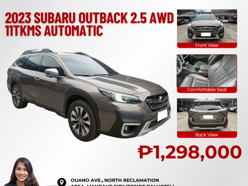 2023 SUBARU OUTBACK 2.5L AWD AUTOMATIC TRANSMISSION