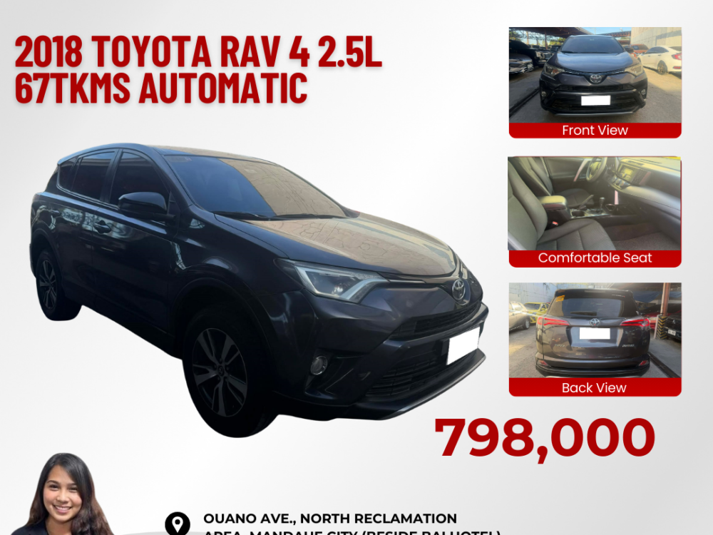 2018 TOYOTA RAV4 2.5L AUTOMATIC TRANSMISSION
