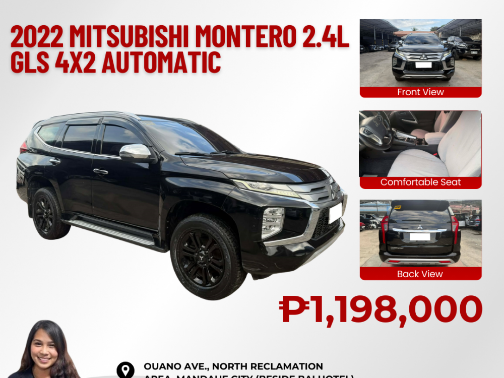 2022 MITSUBISHI MONTERO 4X2 GLS 2.4L AUTOMATIC TRANSMISSION