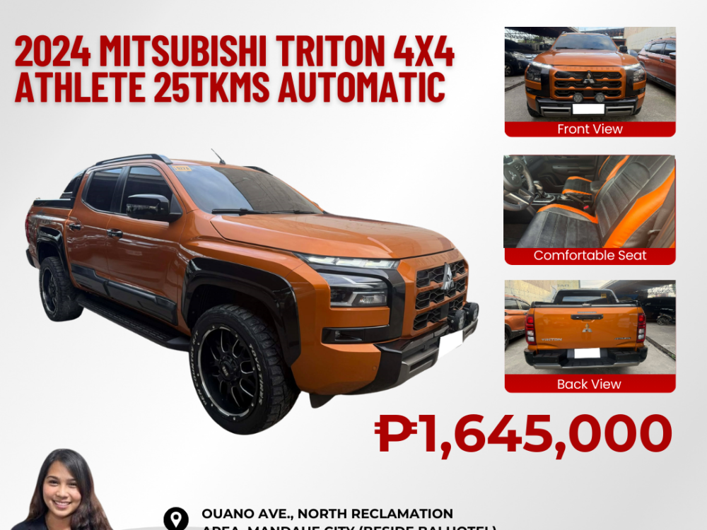 2024 MITSUBISHI TRITON ATHLETE 4X4 AUTOMATIC TRANSMISSION