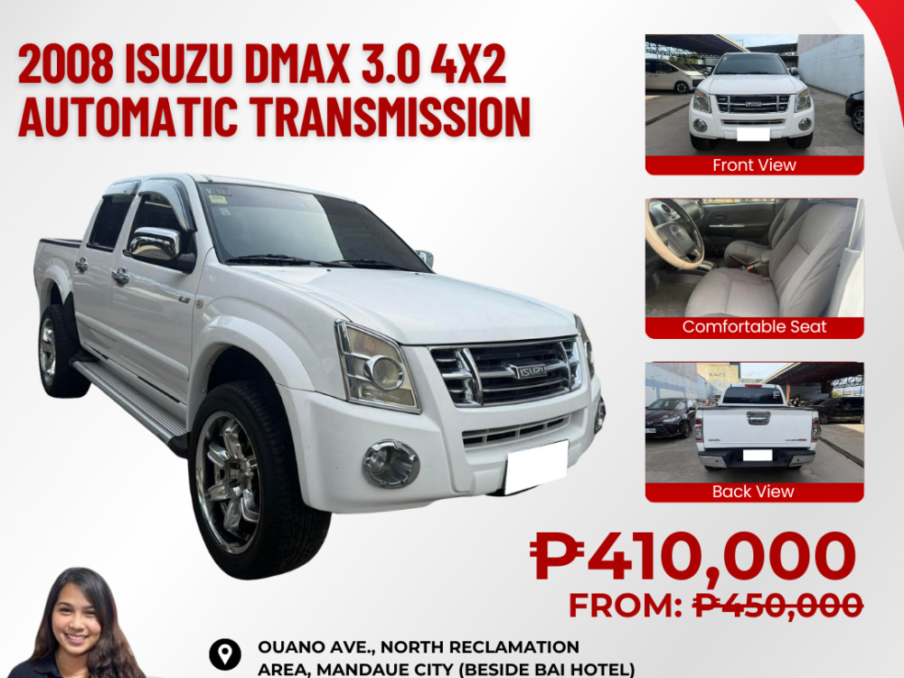 2008 ISUZU DMAX 3.0L 4X2 AUTOMATIC TRANSMISSION
