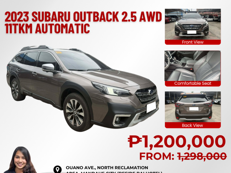 2023 SUBARU OUTBACK 2.5L AWD AUTOMATIC TRANSMISSION