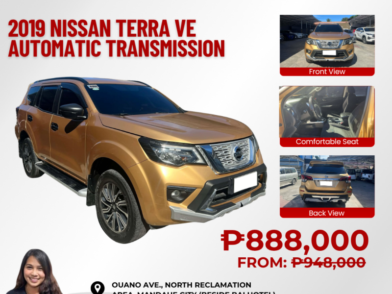 2019 NISSAN TERRA VE AUTOMATIC TRANSMISSION