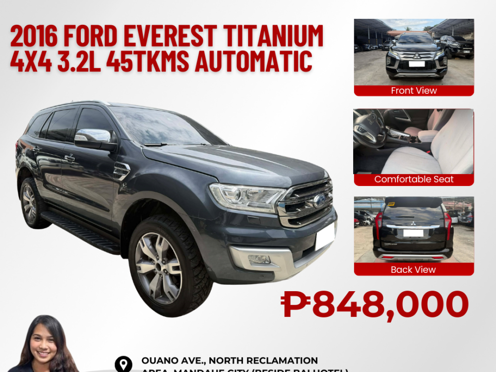 2016 FORD EVEREST TITANIUM 3.2L 4X4 AUTOMATIC TRANSMISSION