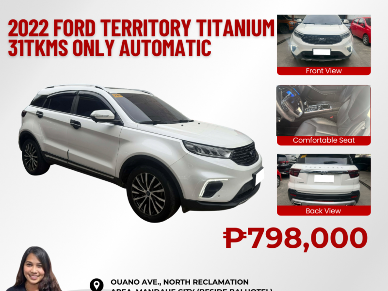 2022 FORD TERRITORY TITANIUM 1.5 AUTOMATIC TRANSMISSION