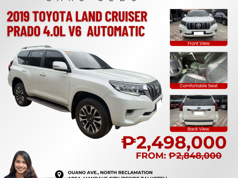 2019 TOYOTA LAND CRUISER PRADO 4.0L V6 AUTOMATIC TRANSMISSION
