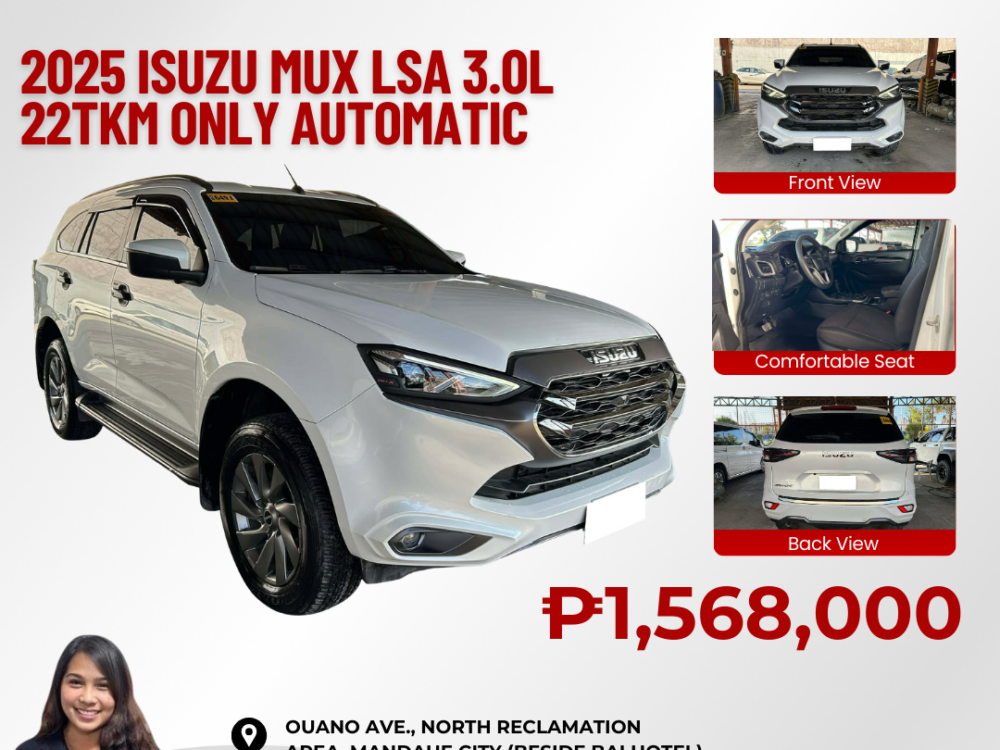 2025 ISUZU MUX LSA 3.0L AUTOMATIC TRANSMISSION