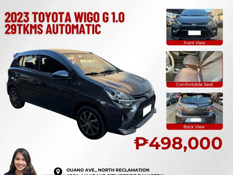 2023 TOYOTA WIGO G 1.0L AUTOMATIC TRANSMISSION
