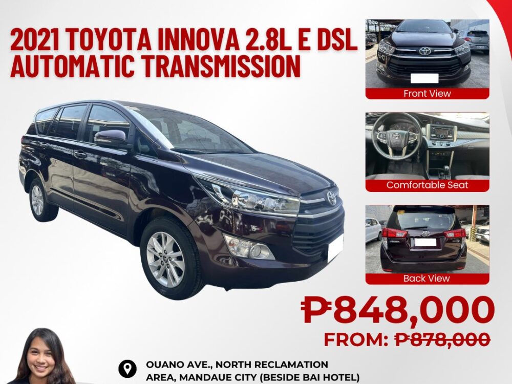 2021 TOYOTA INNOVA 2.8L E DIESEL AUTOMATIC TRANSMISSION
