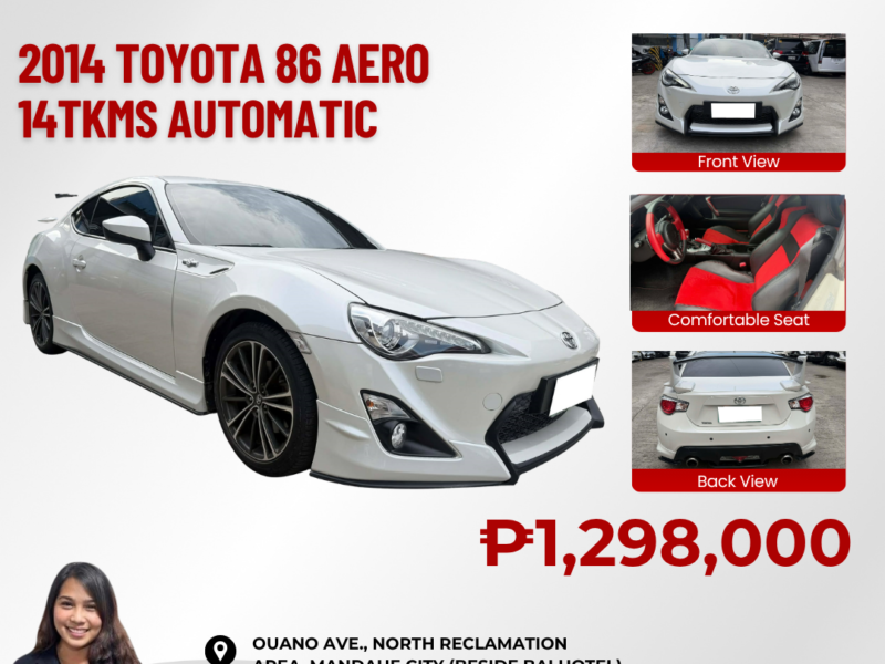 2014 TOYOTOA 86 AERO AUTOMATIC TRANSMISSION