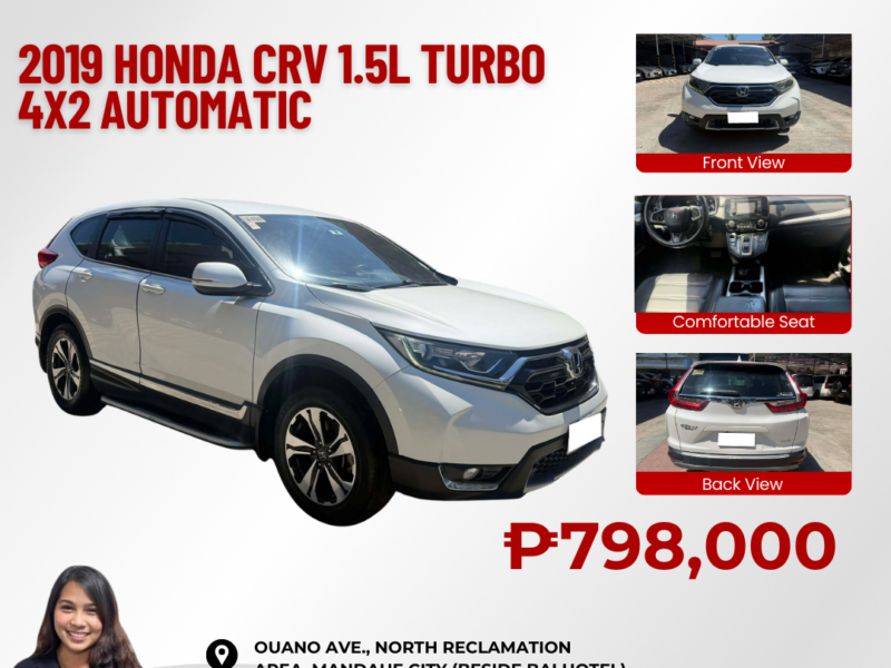 2019 HONDA CRV 1.5L TURBO AUTOMATIC TRANSMISSION