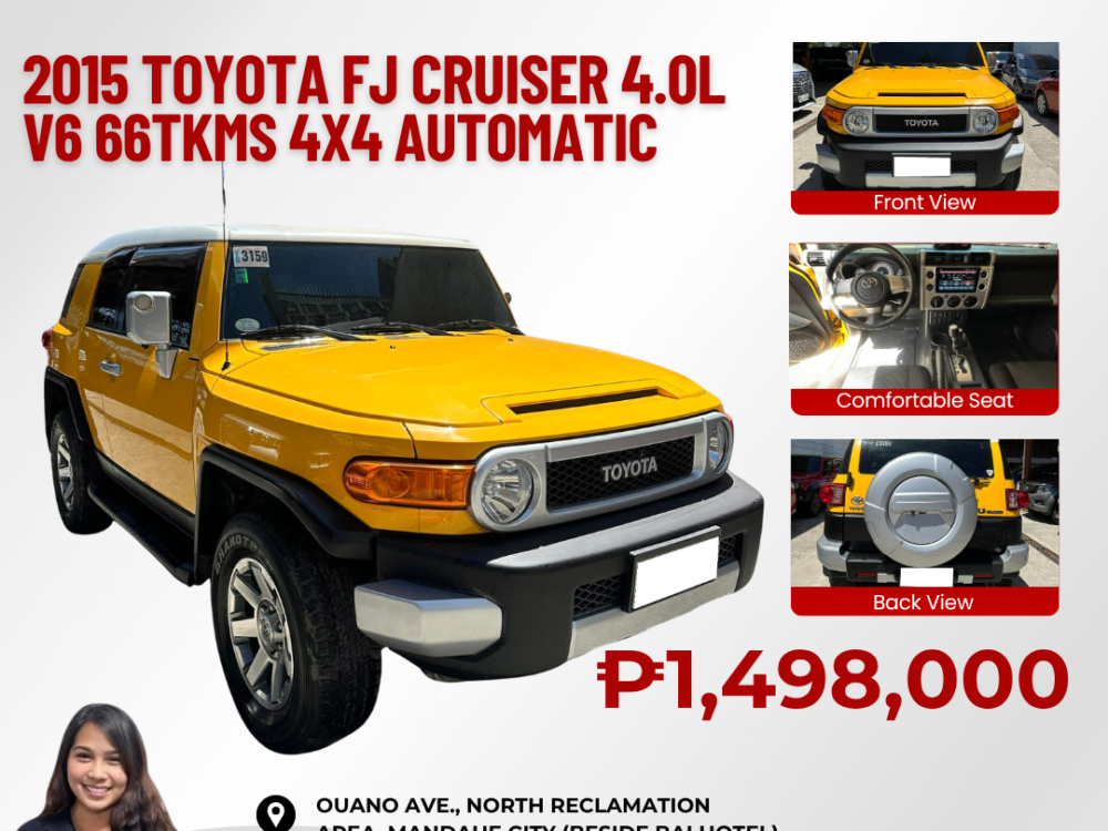 2015 TOYOTA FJ CRUISER 4.0L V6 4X4 AUTOMATIC TRANSMISSION