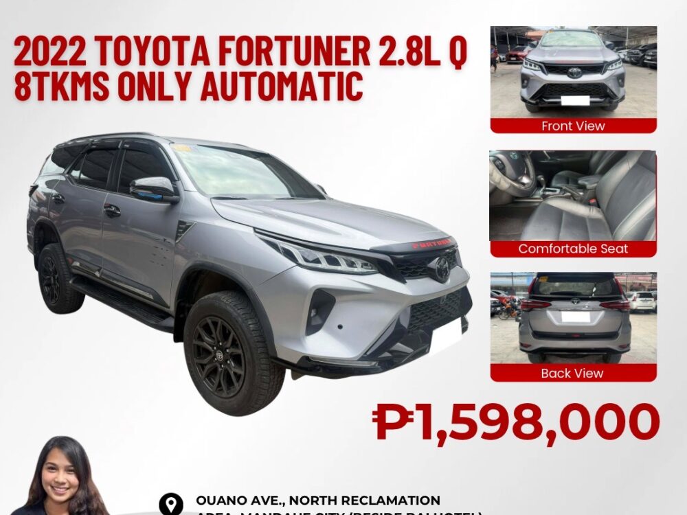 2022 TOYOTA FORTUNER 2.8L Q AUTOMATIC TRANSMISSION