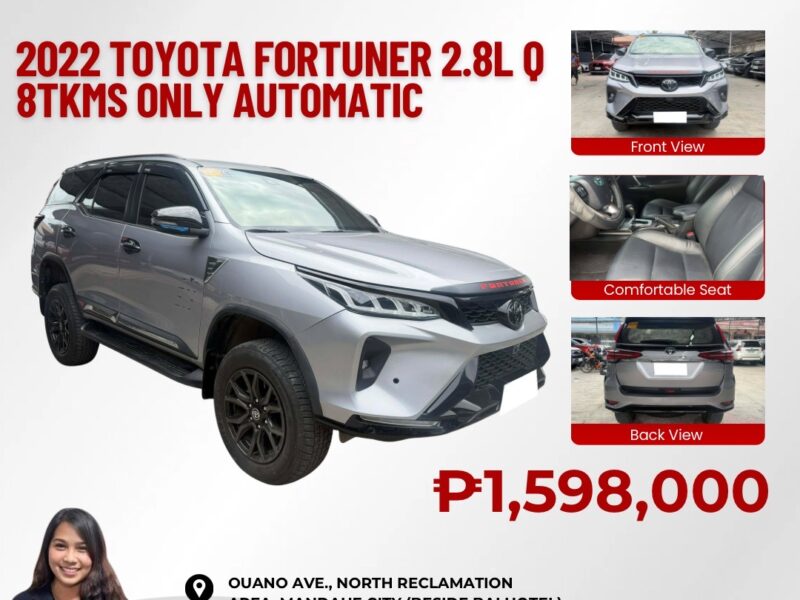 2022 TOYOTA FORTUNER 2.8L Q AUTOMATIC TRANSMISSION