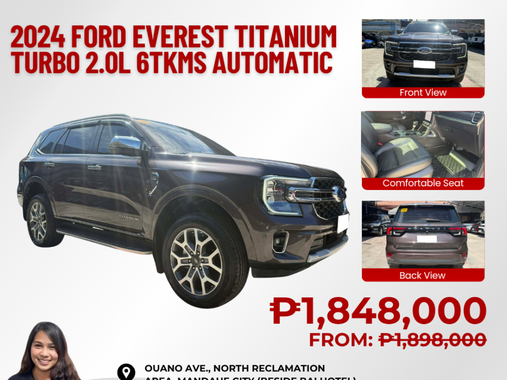 2024 NEXT GEN FORD EVEREST TITANIUM 2.0L TURBO 4x2 AUTOMATIC TRANSMISSION
